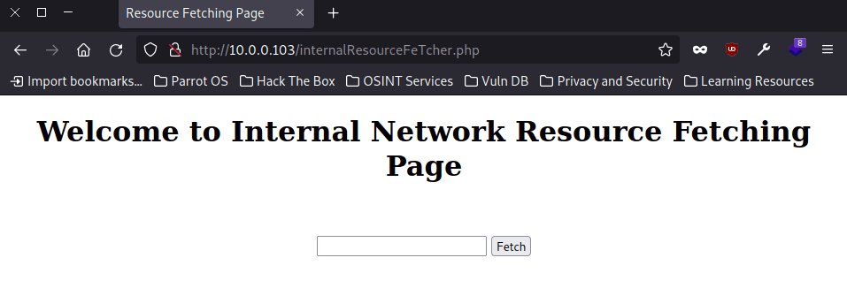 internal resource fetcher